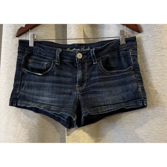 American Eagle Outfitters Pants - American Eagle Y2K Low Rise Micro Denim Shorts Size 10